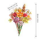 Mesiondy Eternity Flowers Bouquet Building Kit – 813 PCS DIY Artificial Floral Arrangement | Premium Brick System | Gift-Ready Box