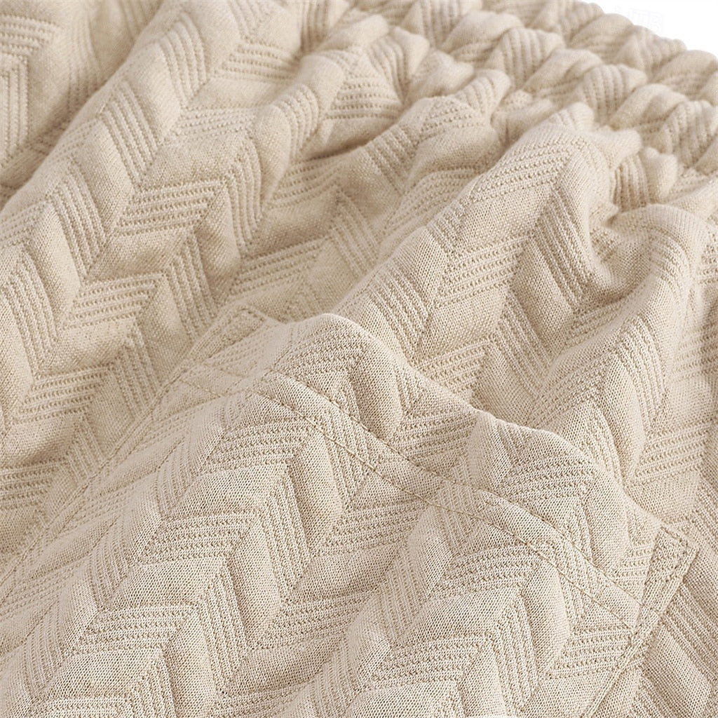 Men’s Textured Jacquard Shorts — Drawstring Elastic Waist, Comfort Fit