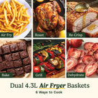 Tri Zone 13.6L Air Fryer & Oven