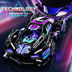 Mesiondy Cyberpunk V12 Hypercar Building Kit – 1039 PCS Premium Brick System | Italian Supercar Technic Model | Scissor Door & Active Wing Detail