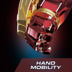 Mesiondy Titan-Class Heavy Armor Mech Building Kit – 2600+ PCS Premium Brick System | Semi-Mechanical Deconstructed Collectible | Light-Up Eye Effects