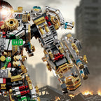 Mesiondy Titan-Class Heavy Armor Mech Building Kit – 2600+ PCS Premium Brick System | Semi-Mechanical Deconstructed Collectible | Light-Up Eye Effects