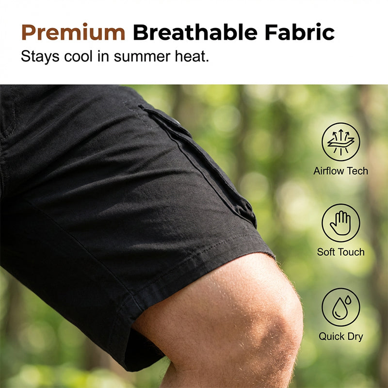 Men's Knee-Length Tactical Work Shorts